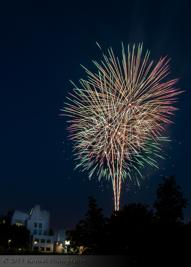 Fireworks in Iowa Citym summer 2012