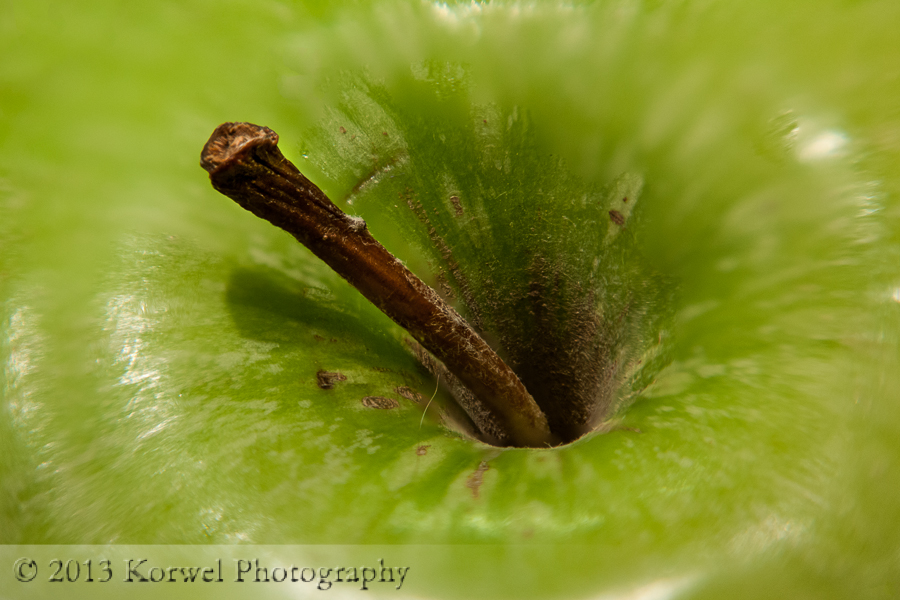 Granny Smith green apple close up