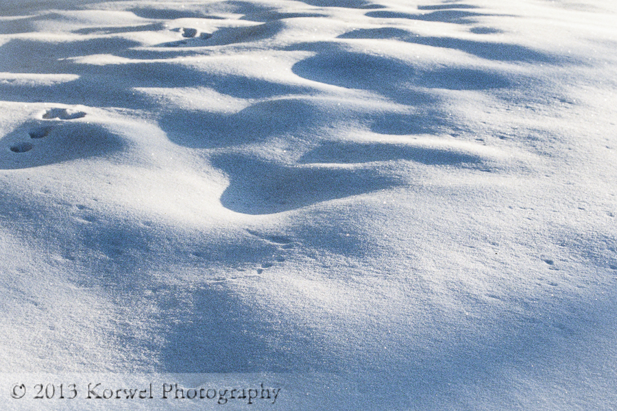 Snow desert abstract