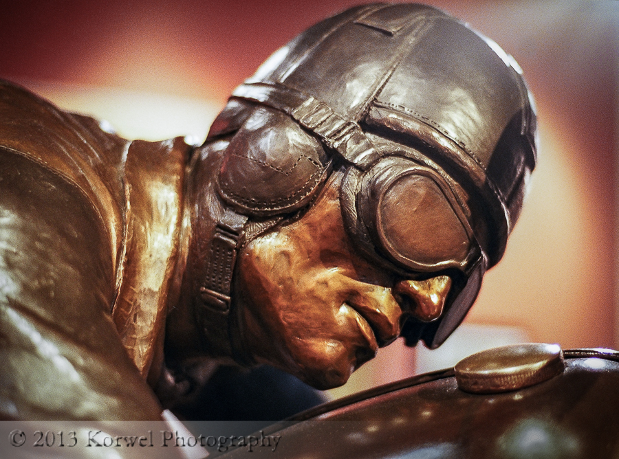 Motorcycle rider, a sculpture in National Motorcycle Museum, Anamosa, Iowa
