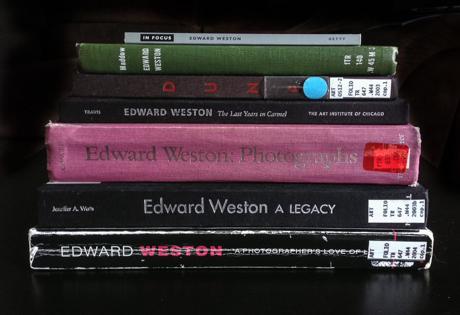 Weston books stack