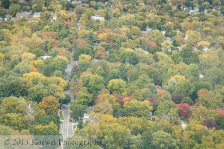 Above the autumn in Iowa City