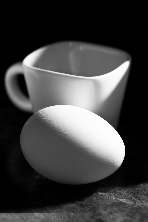 Still life with cup and egg