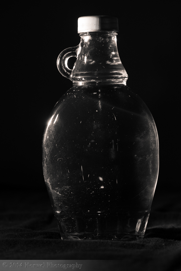 Syrup bottle - side light
