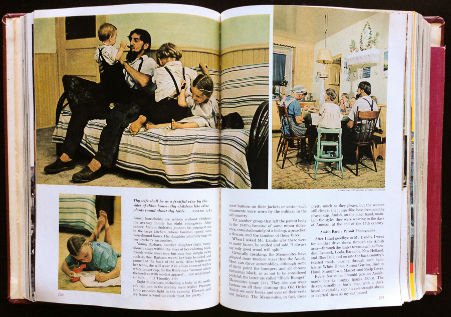 NatGeo August 1964 - Amish by WA Allard middle page