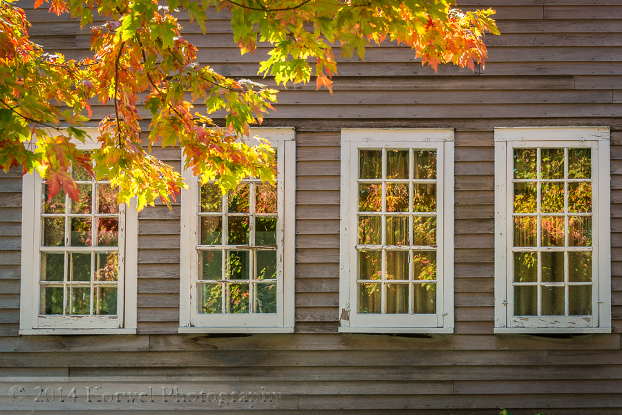 Windows in Amana house, Iowa